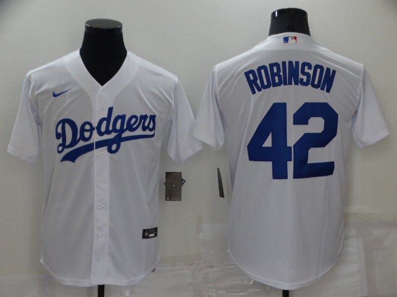 Men Los Angeles Dodgers 42 Robinson White Game 2022 Nike MLB Jersey
